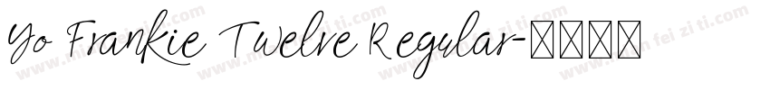Yo Frankie Twelve Regular字体转换